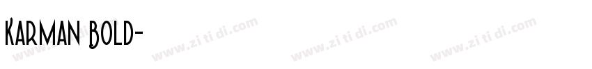 Karman Bold字体转换